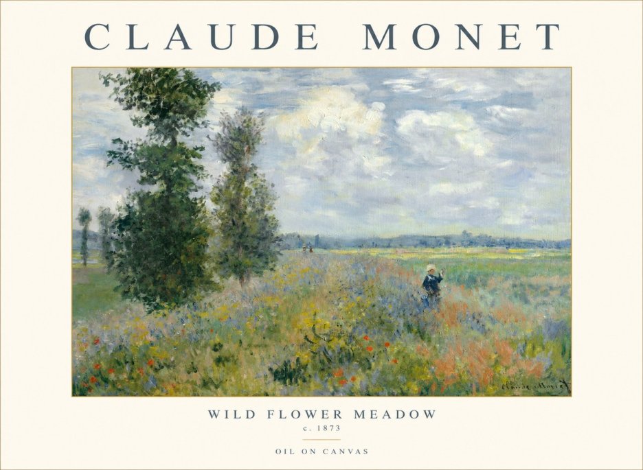 Monet Wild Flower Meadow No1 - Plakat