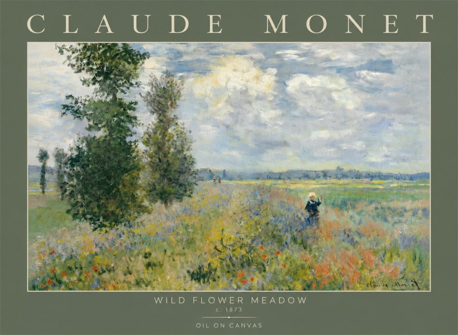 Monet Wild Flower Meadow No2 - Plakat