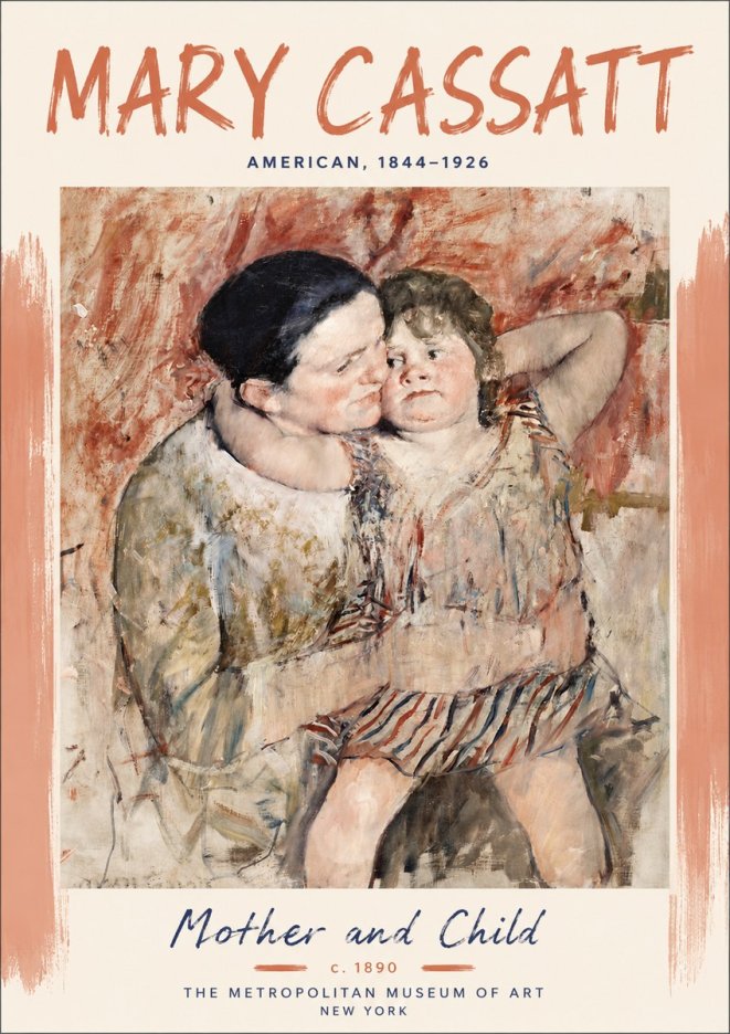 Mary Cassatt Mother and Child II No5 - Plakat