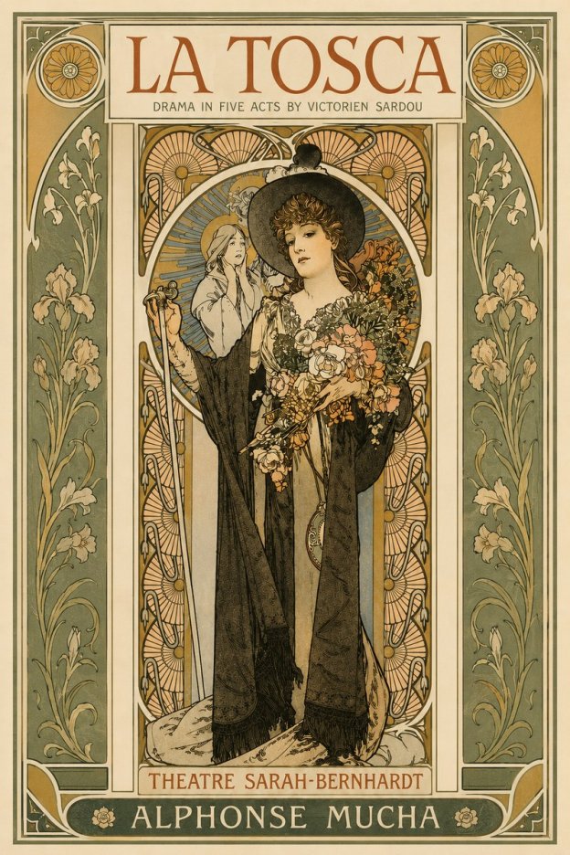 Mucha La Tosca No3 - Plakat