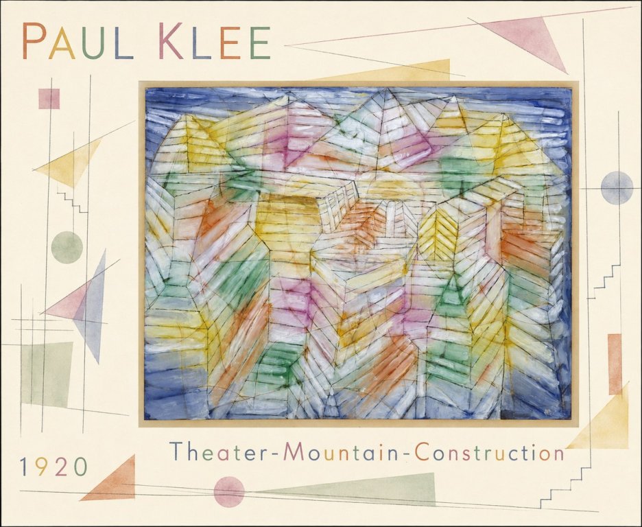 Paul Klee Theater-mountain-construction No4 - Plakat