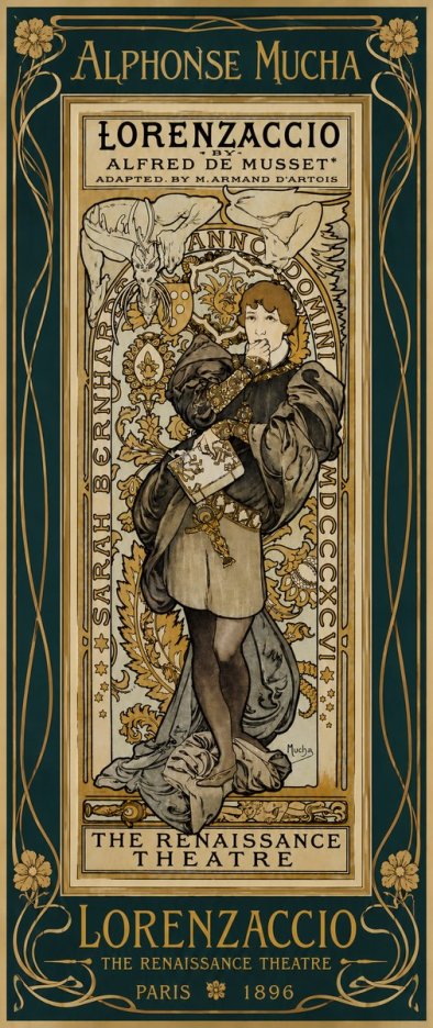 Mucha Lorenzaccio No5 - Plakat