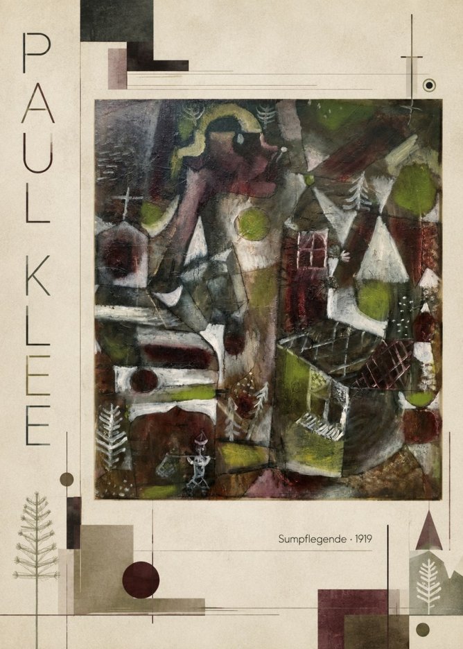 Paul Klee Sumpflegende I No2 - Plakat