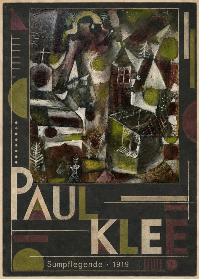 Paul Klee Sumpflegende I No5 - Plakat