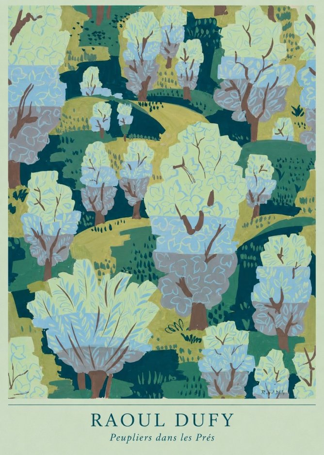 Raoul Dufy Peupliers Dans Les Prés No4 - Plakat