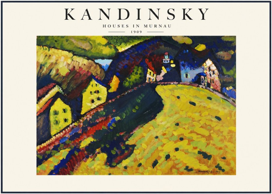 Kandinsky Houses in Murnau No1 - Plakat