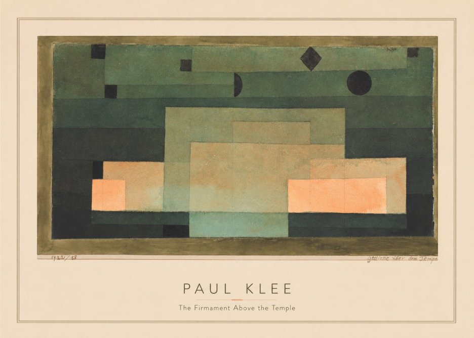 Paul Klee The Firmament Above the Temple No3 - Plakat