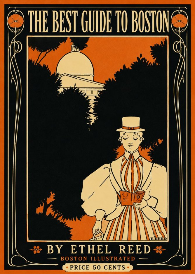 Ethel Reed The Best Guide to Boston No6 - Plakat