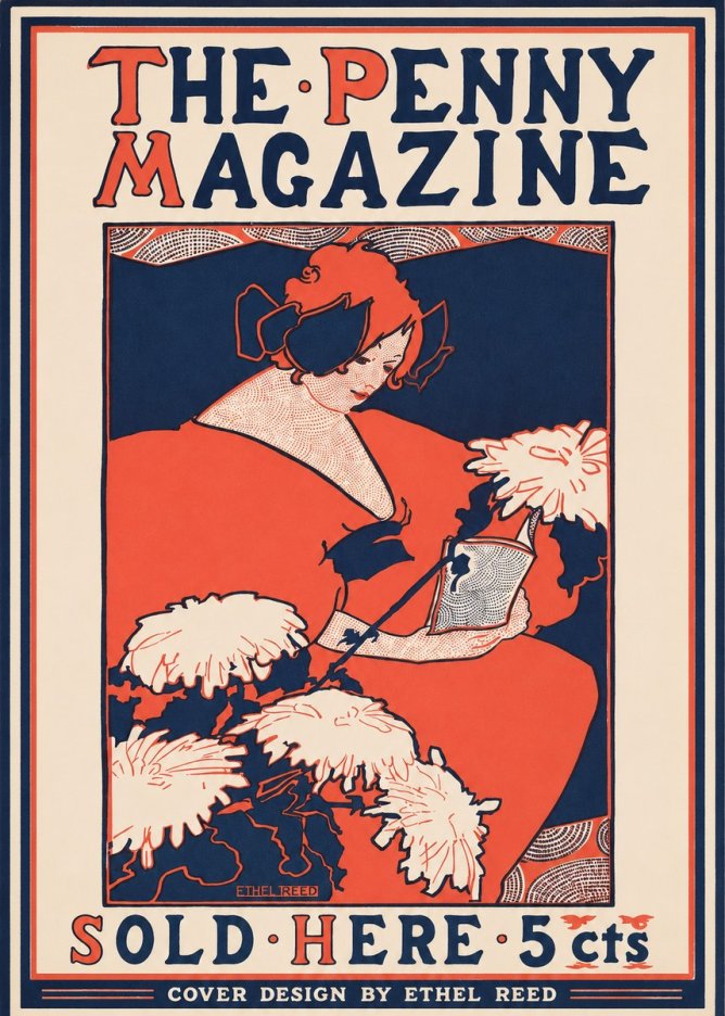 Ethel Reed The Penny Magazine No3 - Plakat