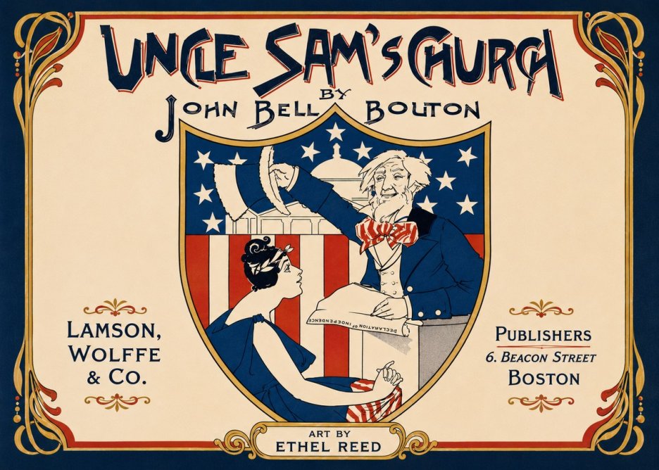 Ethel Reed Uncle Sam's Church No6 - Plakat
