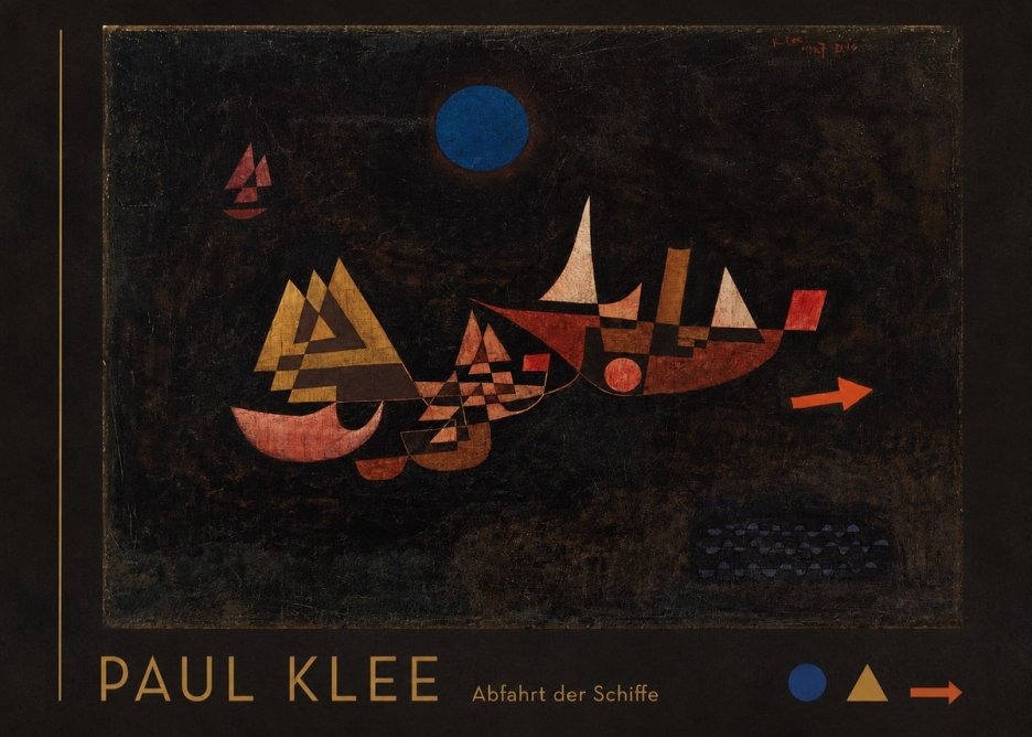 Paul Klee Abfahrt Der Schiffe No3 - Plakat