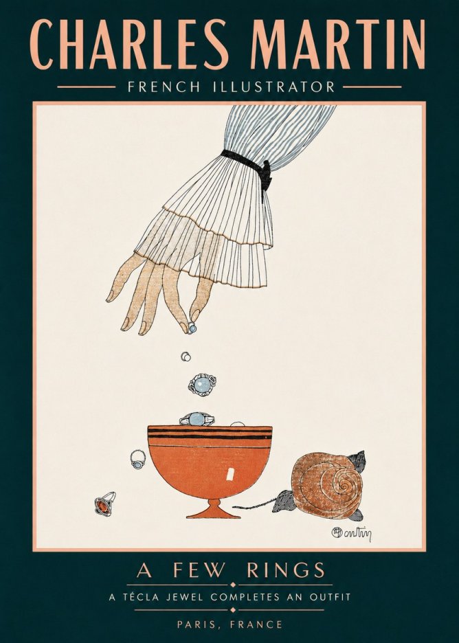 Charles Martin Some Jewels No6 - Plakat