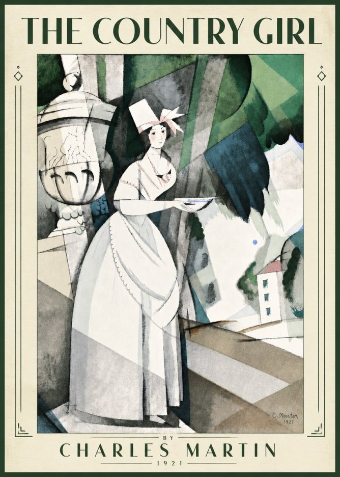 Charles Martin The Country Girl No5 - Plakat
