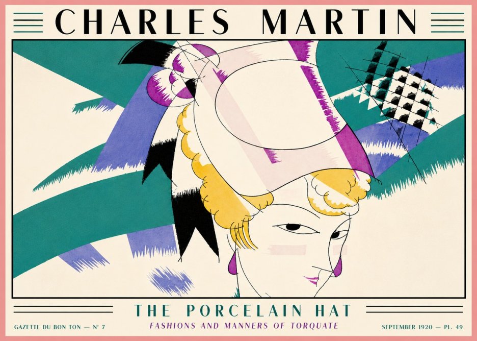 Charles Martin The Porcelain Hat No5 - Plakat