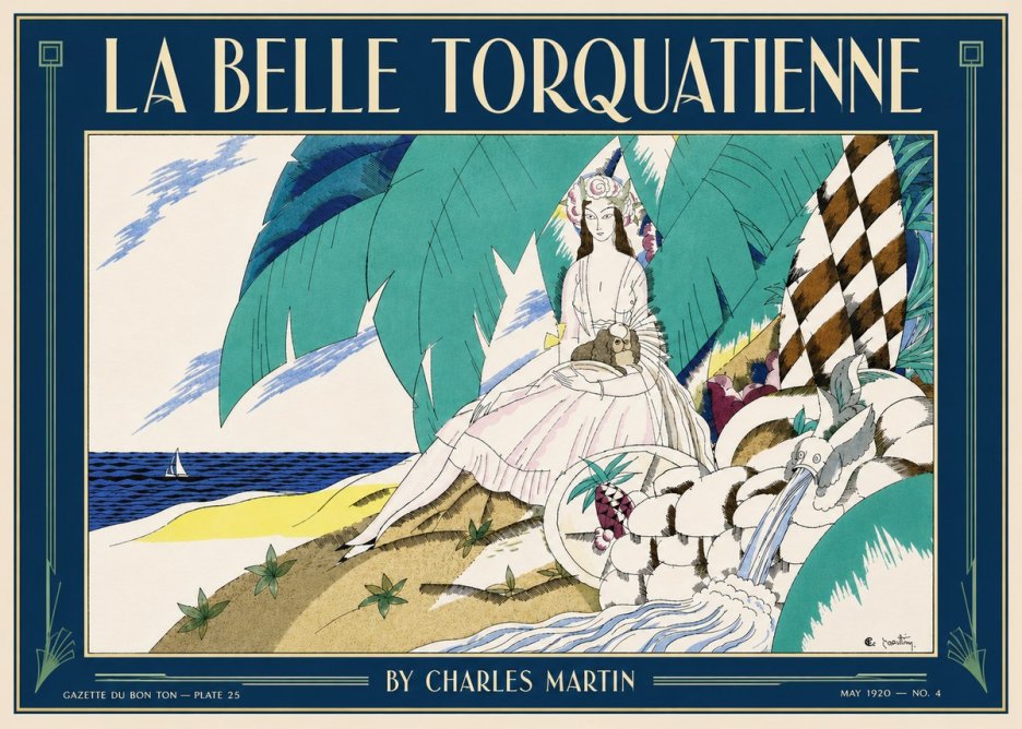 Charles Martin La Belle Torquatienne No5 - Plakat