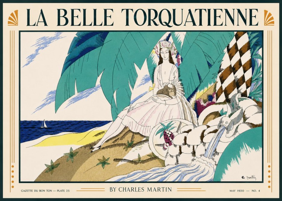 Charles Martin La Belle Torquatienne No6 - Plakat