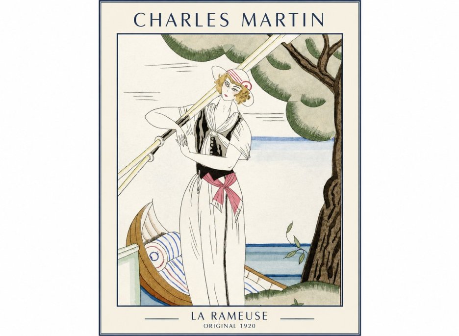 Charles Martin La Rameuse No1 - Plakat