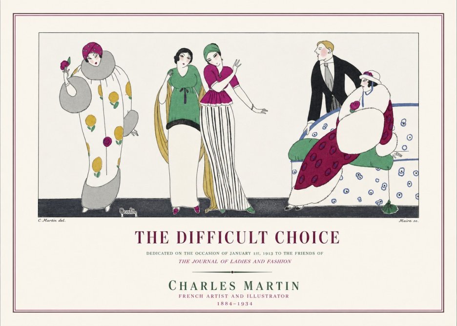 Charles Martin The Difficult Choice No1 - Plakat