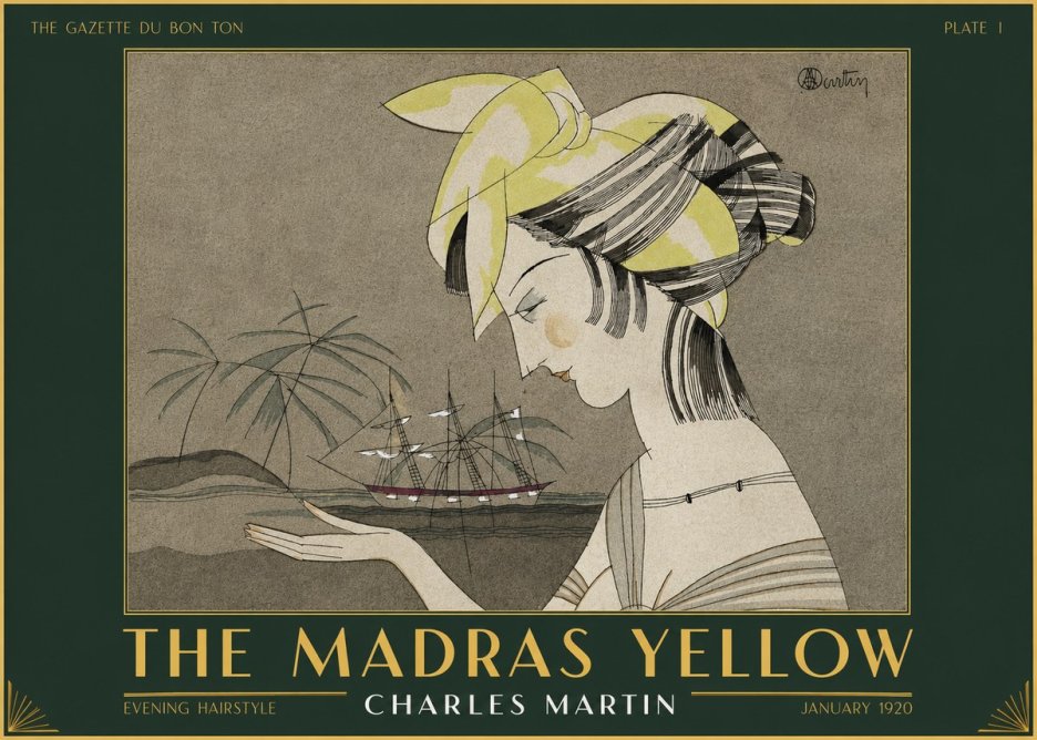 Charles Martin The Madras Yellow - Evening Hairstyle No2 - Plakat
