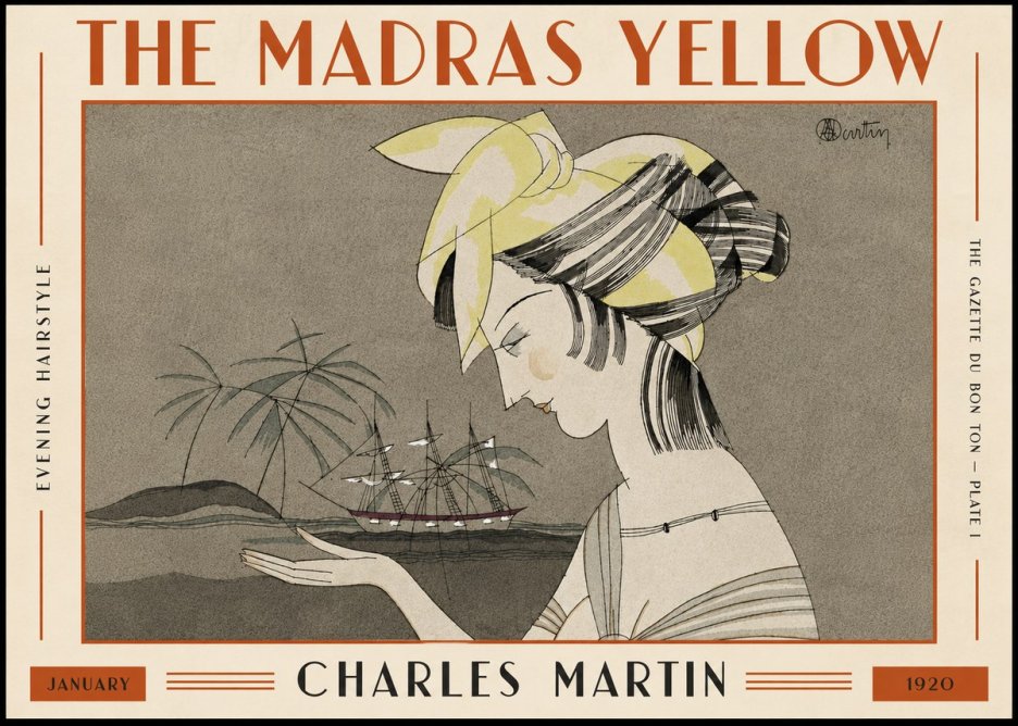 Charles Martin The Madras Yellow - Evening Hairstyle No5 - Plakat