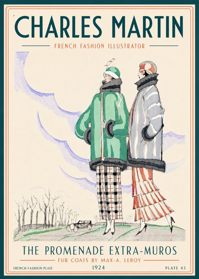 Charles Martin The Promenade Extra-muros No6 - Plakat