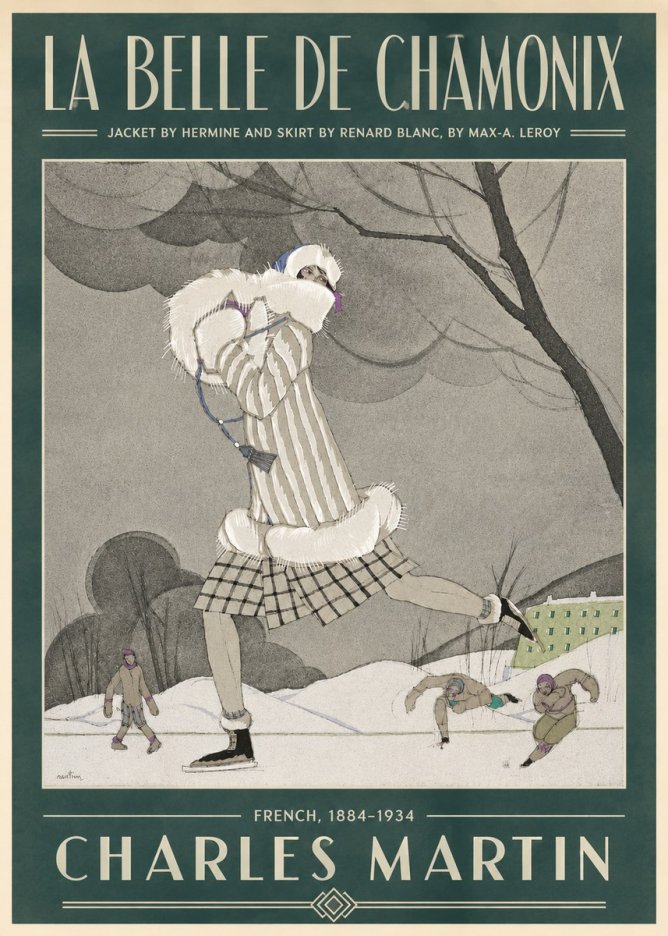 Charles Martin La Belle De Chamonix No4 - Plakat