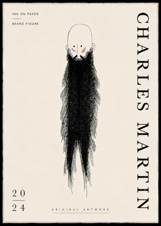 Charles Martin Beard Figure No6 - Plakat
