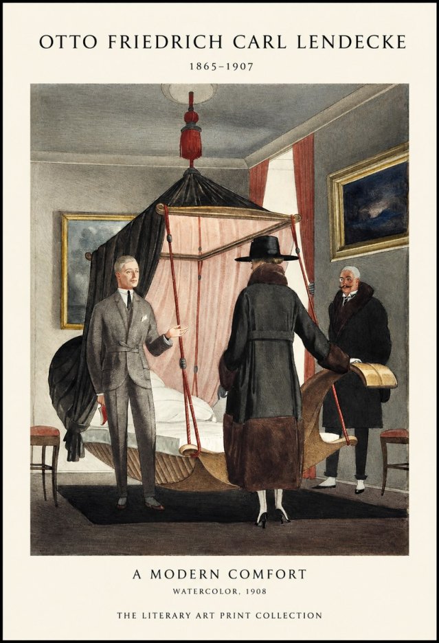 Otto Friedrich Carl Lendecke A Modern Comfort No1 - Plakat