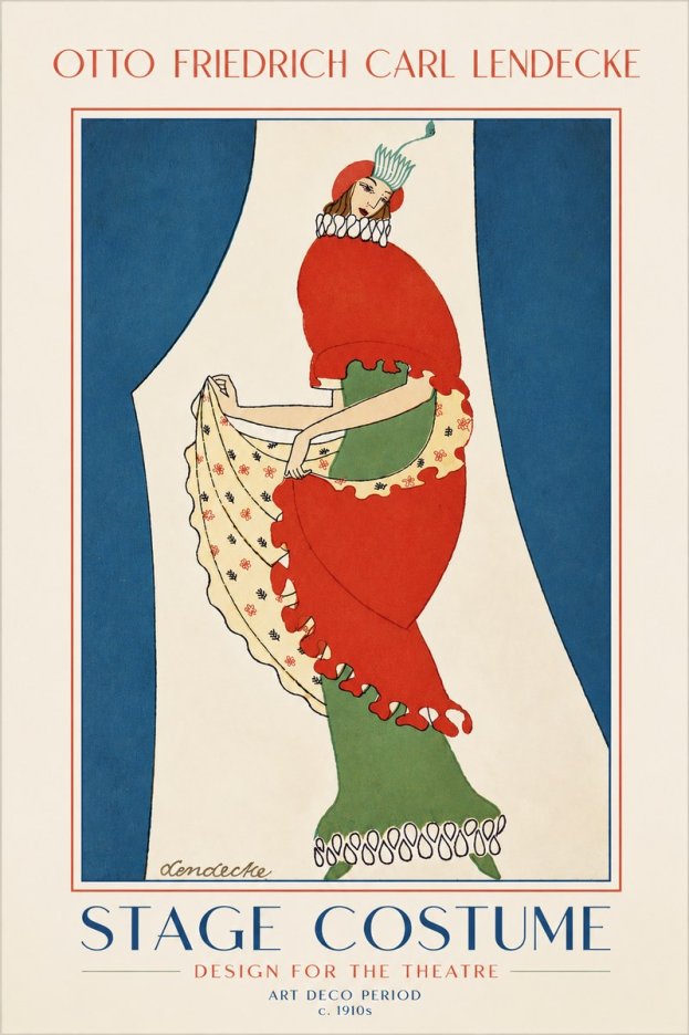Otto Friedrich Carl Lendecke Stage Costume No5 - Plakat
