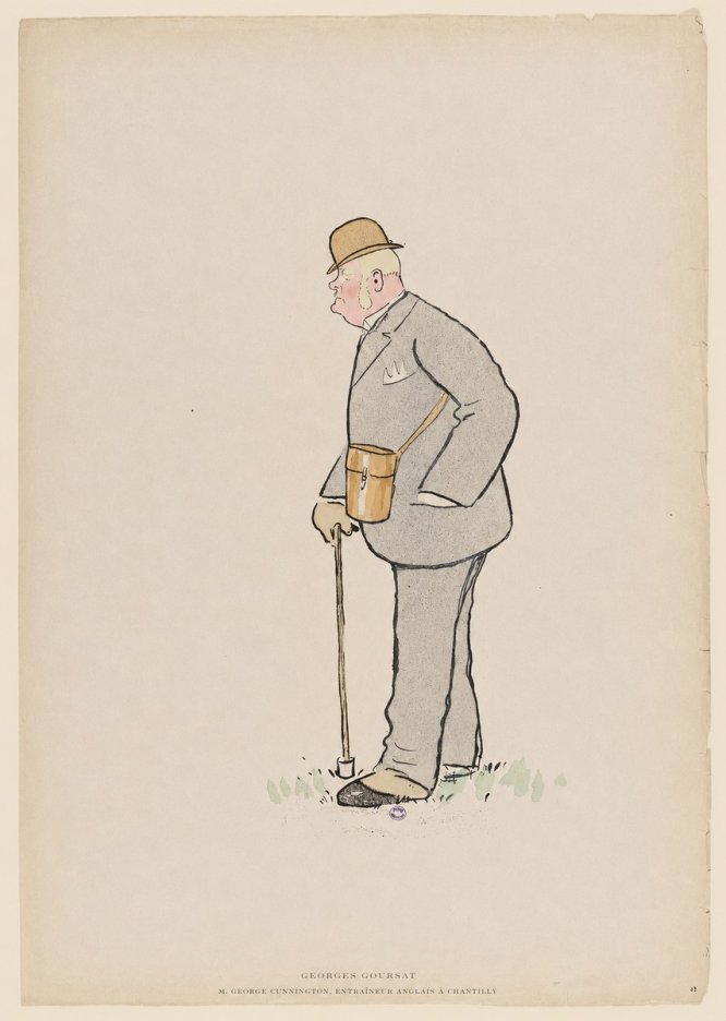 Georges Goursat M. George Cunnington, Entraîneur Anglais À Chantilly No6 - Plakat
