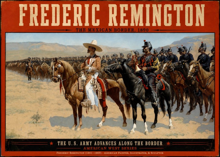 Frederic Remington The U.s. Army Advances Along the Border No2 - Plakat
