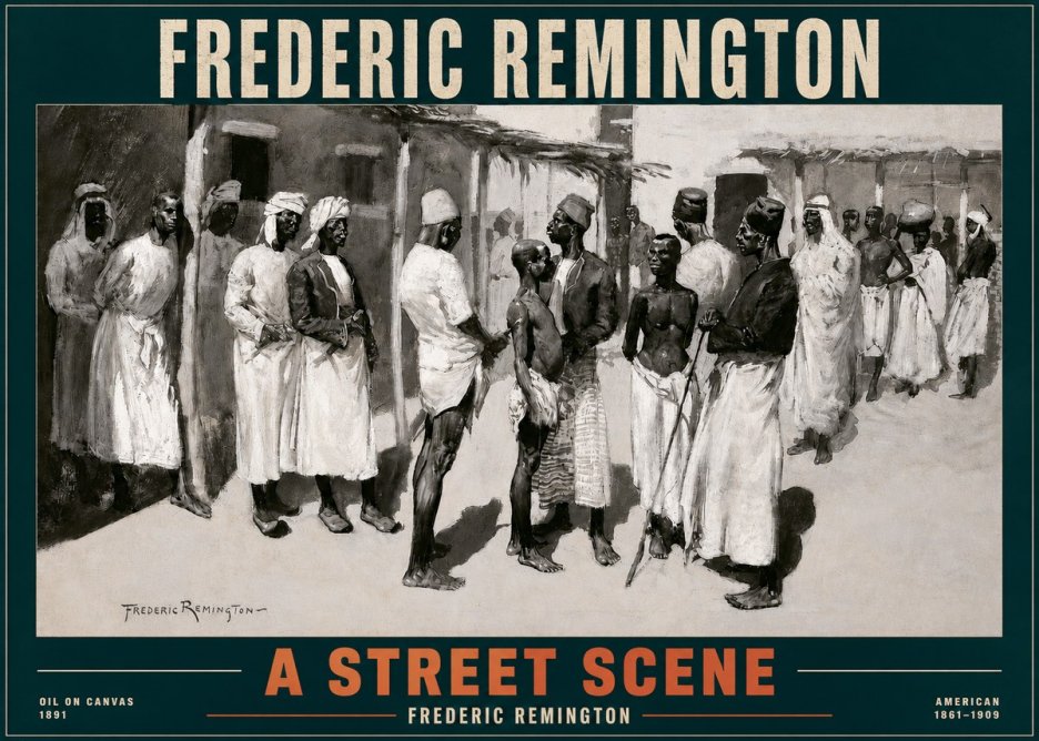 Frederic Remington A Street Scene No2 - Plakat