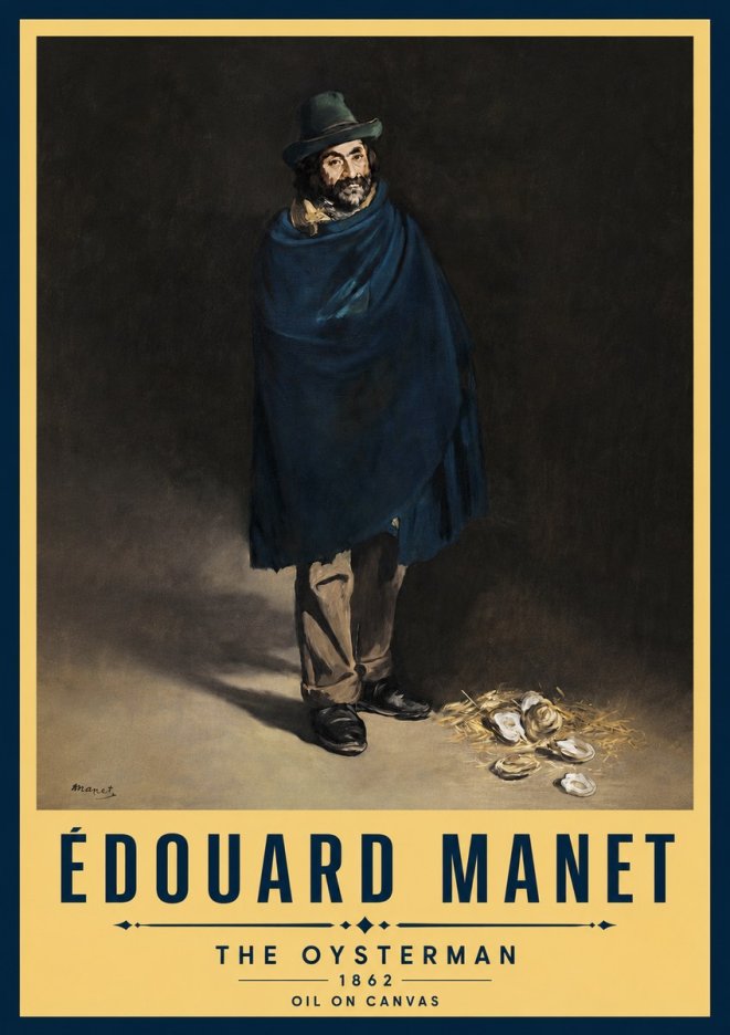 Édouard Manet The Oysterman No5 - Plakat