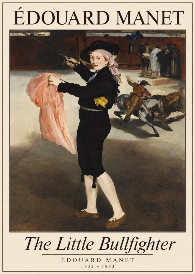 Édouard Manet The Little Bullfighter No1 - Plakat