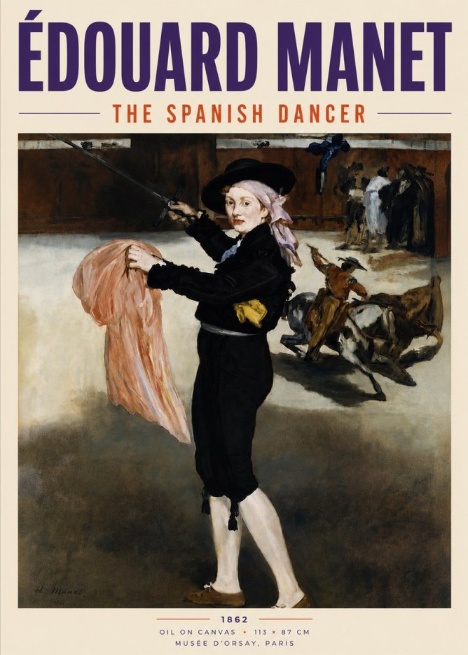 Édouard Manet The Little Bullfighter No5 - Plakat