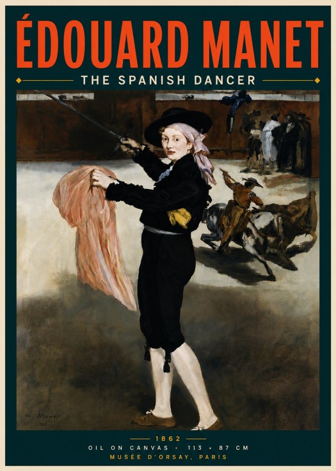 Édouard Manet The Little Bullfighter No6 - Plakat