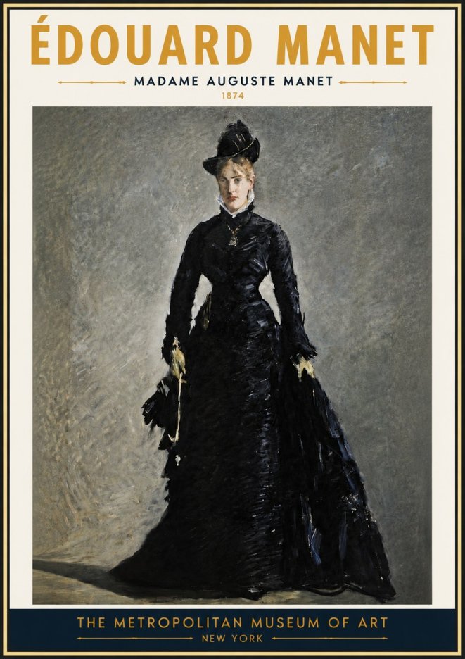 Édouard Manet Madame Auguste Manet No4 - Plakat