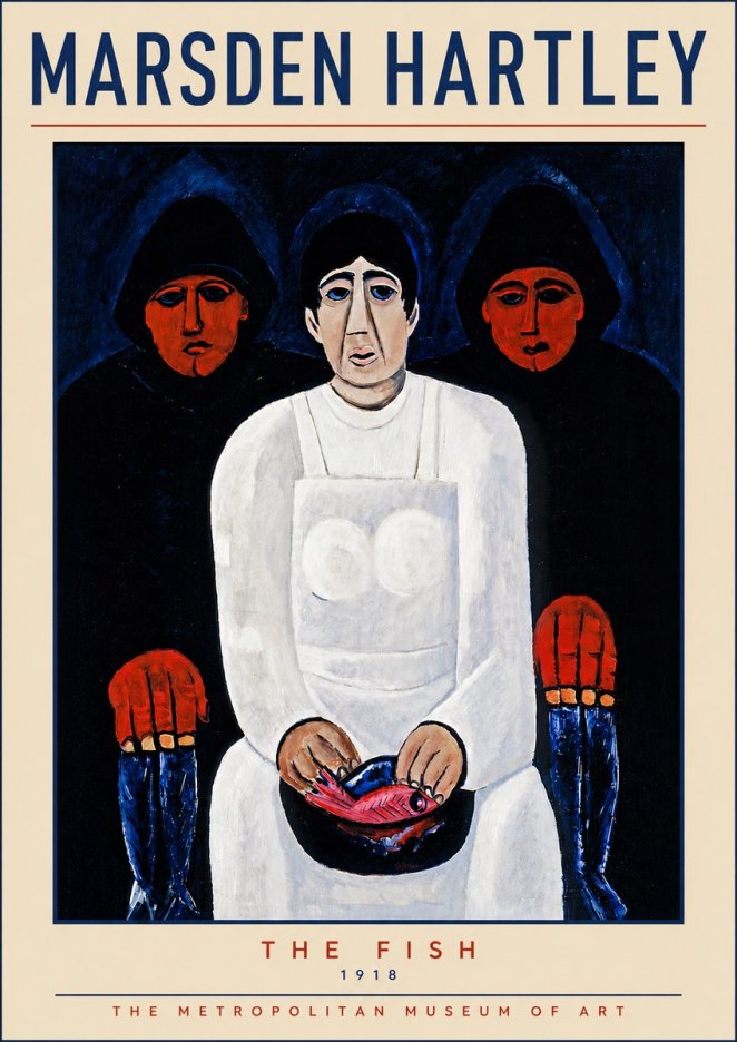 Marsden Hartley The Fish No5 - Plakat
