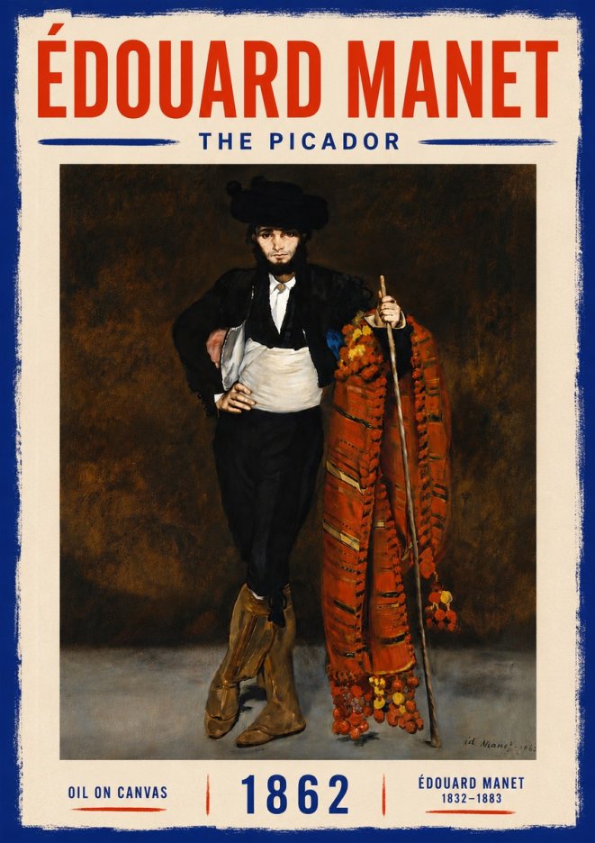 Édouard Manet The Picador No5 - Plakat