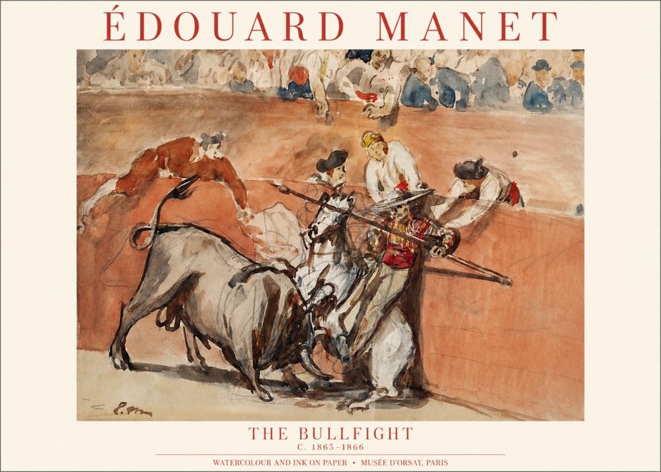 Édouard Manet The Bullfight I No1 - Plakat