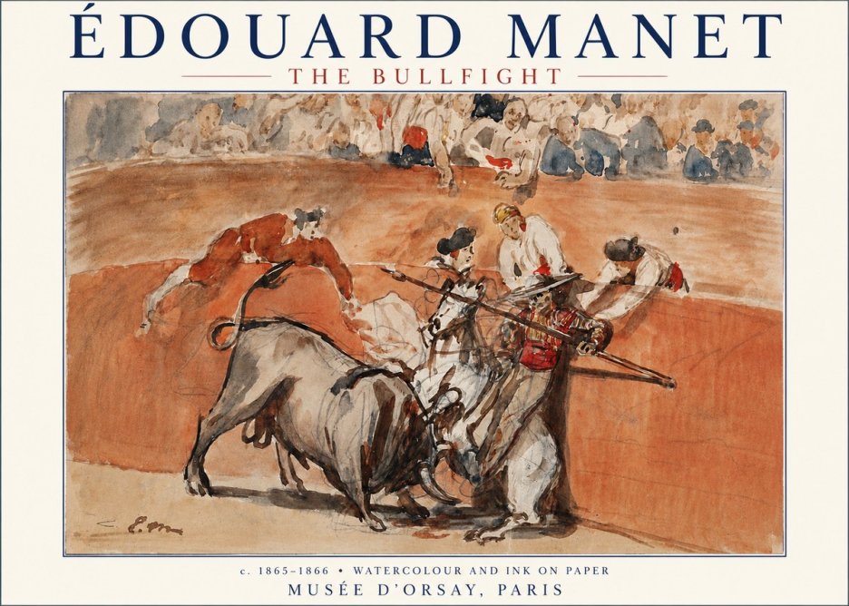 Édouard Manet The Bullfight I No3 - Plakat