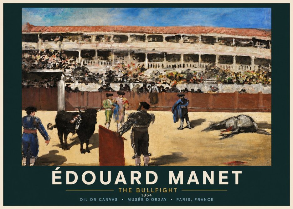 Édouard Manet The Bullfight II No4 - Plakat