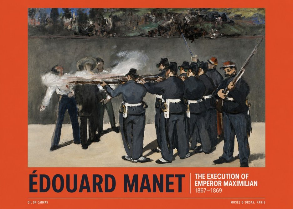 Édouard Manet The Execution of Emperor Maximilian No6 - Plakat