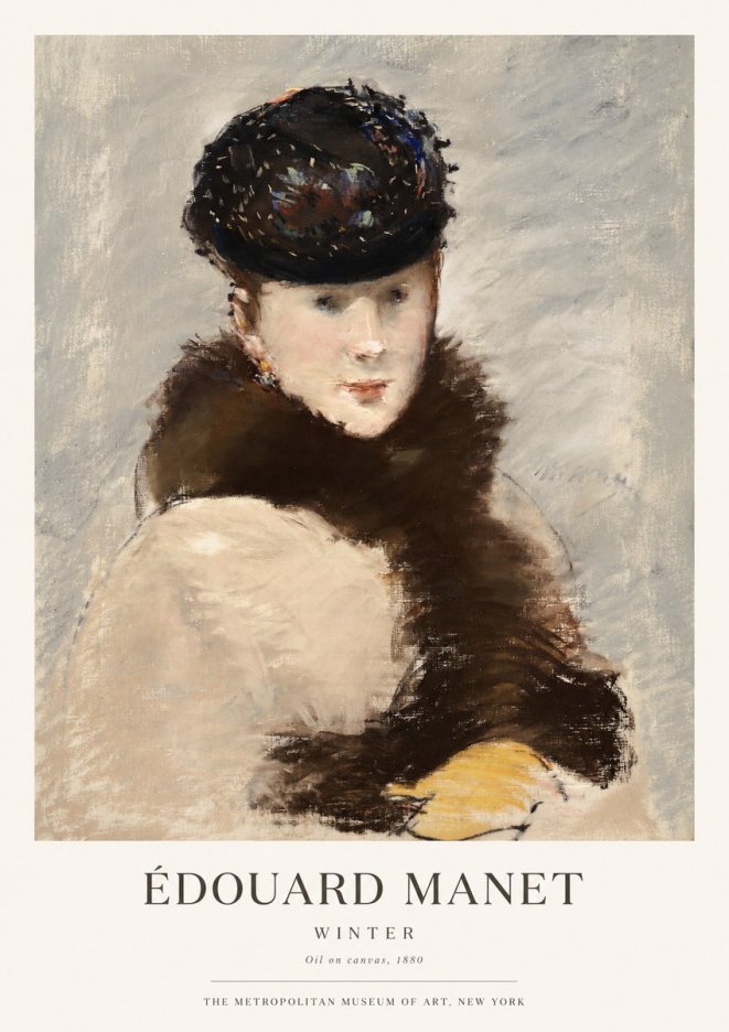 Édouard Manet Winter No1 - Plakat