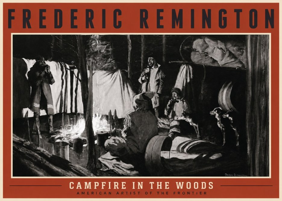 Frederic Remington A Trapper's Camp No2 - Plakat