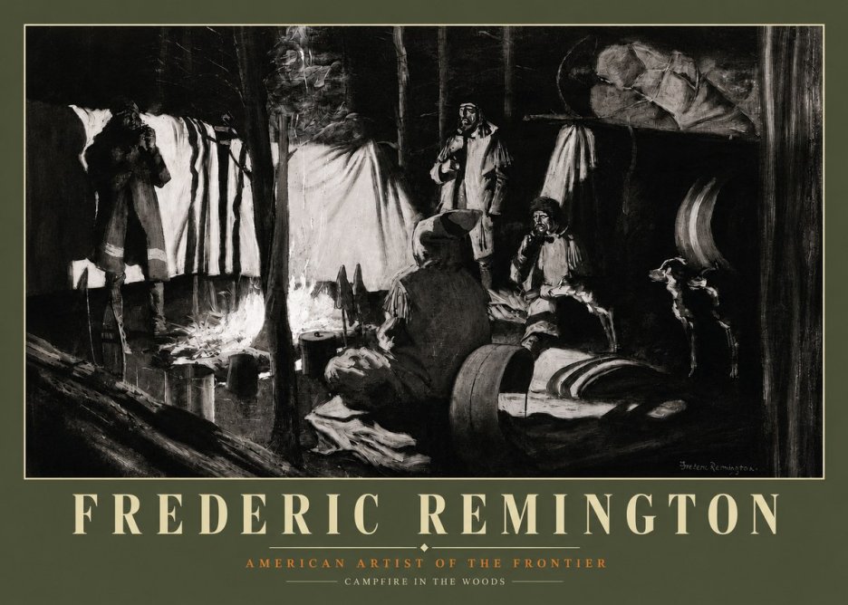 Frederic Remington A Trapper's Camp No3 - Plakat