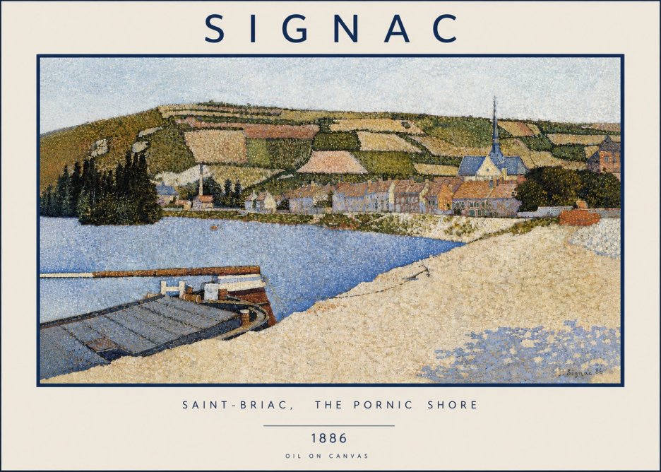 Signac Saint-briac, the Pornic Shore No4 - Plakat