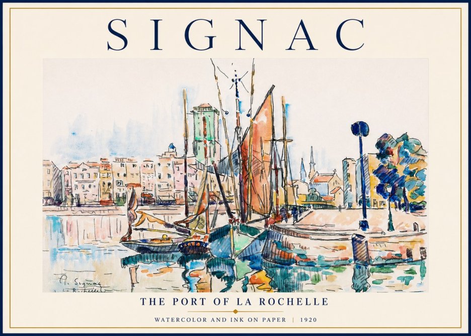 Signac The Port of La Rochelle No3 - Plakat