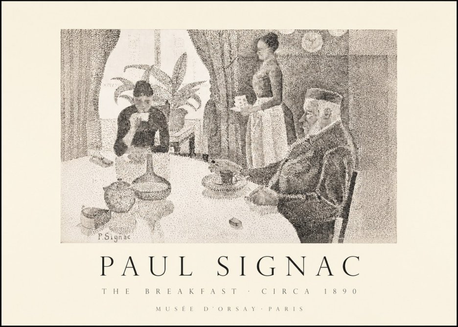 Signac The Breakfast No1 - Plakat