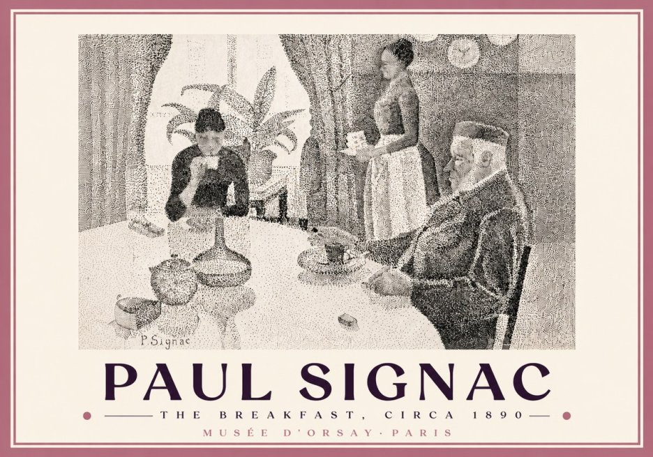 Signac The Breakfast No5 - Plakat